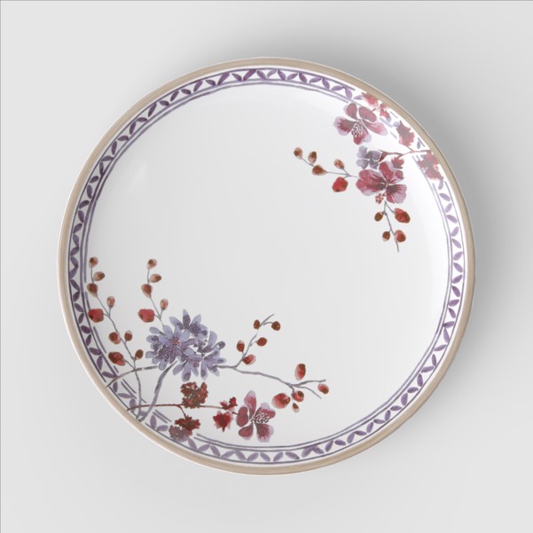 Artesano Lavender Плоская тарелка floral 27см