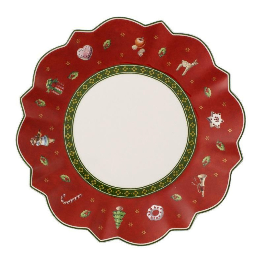 Тарелка 17см красная