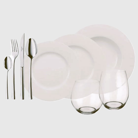 Wonderful World White Набор посуды на 4 персоны, 36 предметов