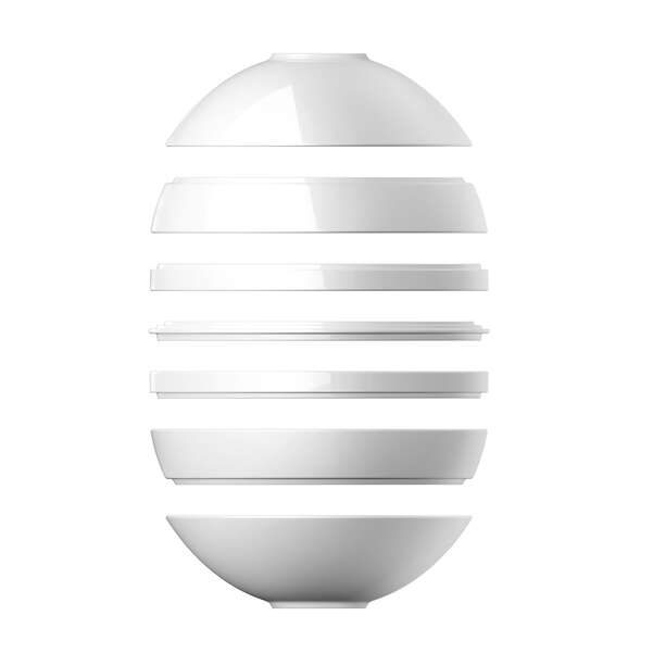 Iconic La Boule White Набор посуды на 2 персоны, 7 предметов