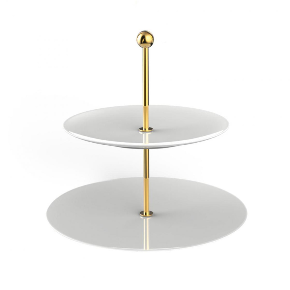 MetroChic Blanc Gifts Этажерка 27 см