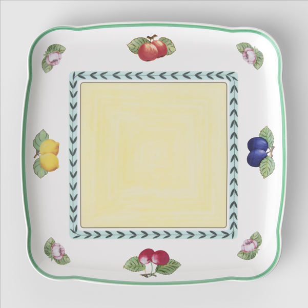 French Garden Charm&Breakfast Квадратное блюдо 29,7 см