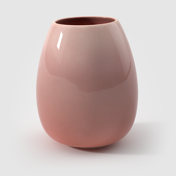 Ваза высокая 18см розовая