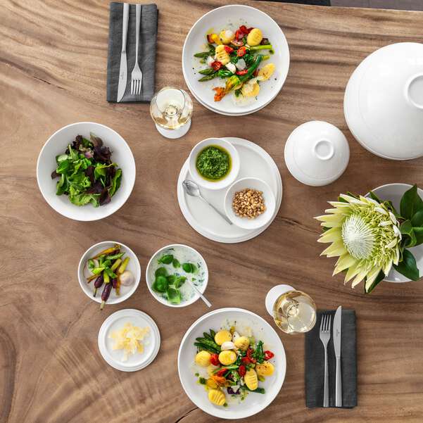 Iconic La Boule White Набор посуды на 2 персоны, 7 предметов