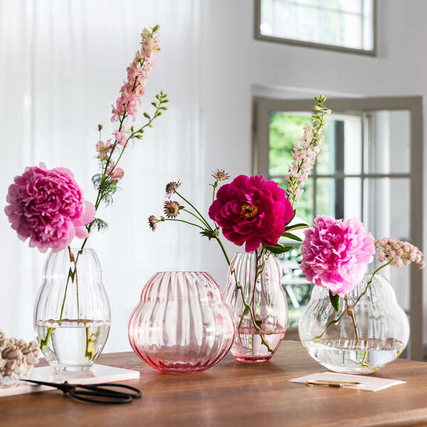 Rose Garden Glass Ваза подсвечник 17 см