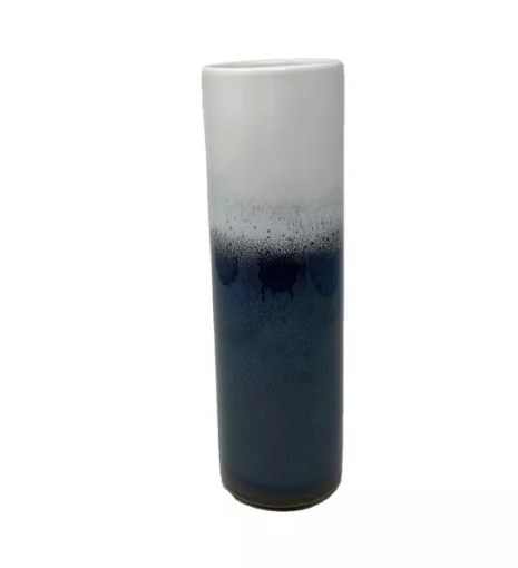 Lave Home Ваза 25 см Blue/White Cylinder