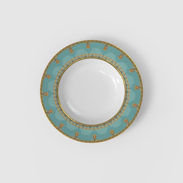 Samarkand Aquamarin Глубокая тарелка 24 см