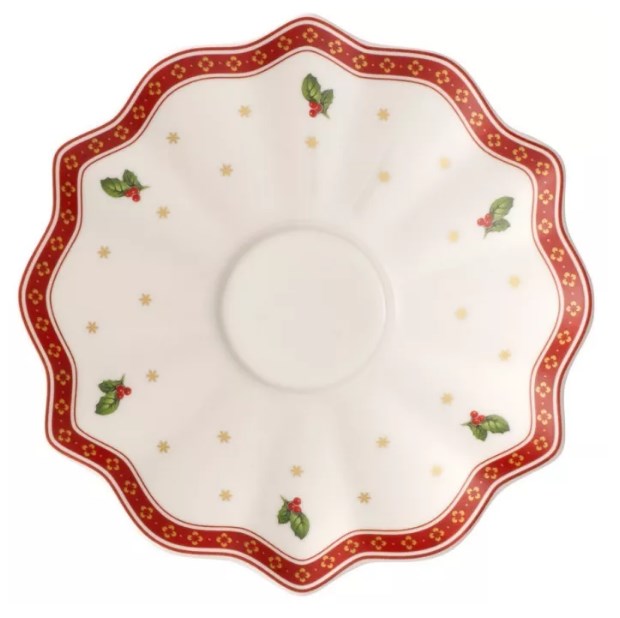 Чайно-кофейное блюдце 17 см белое