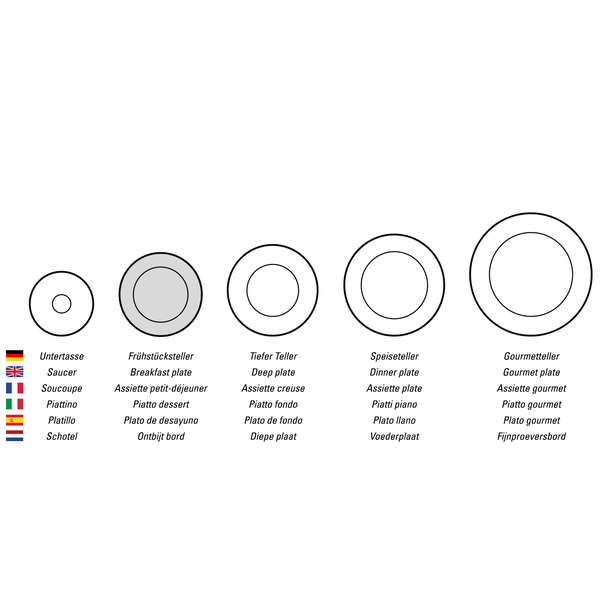 Flow Салатная тарелка 23см