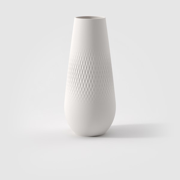 Collier blanc Ваза белая высокая 11,5x11,5x26 см