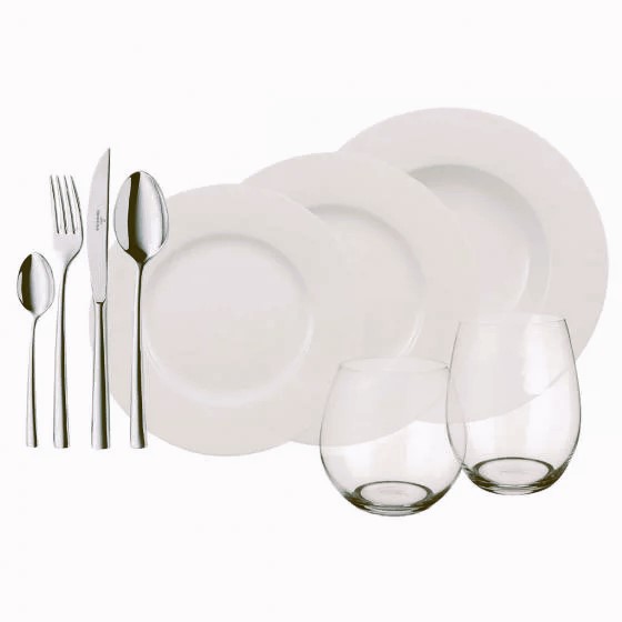 Wonderful World White Набор посуды на 4 персоны, 36 предметов