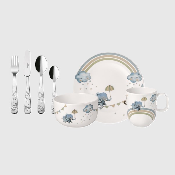 Walk like an Elephant Набор детской посуды, 7 предметов