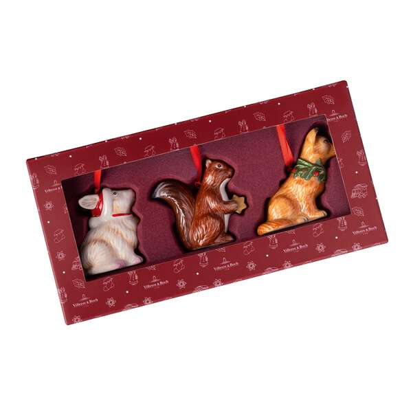 Nostalgic Ornaments Набор украшений "Лесные животные", 3 предмета