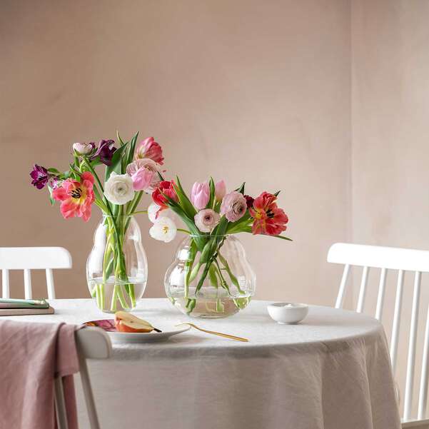 Rose Garden Glass Ваза подсвечник 17 см