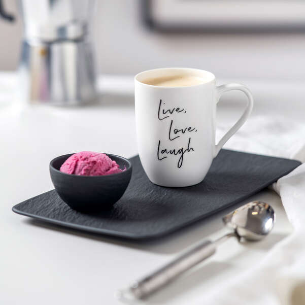 Statement Mug Кружка "Live Love Laugh" ("Живи. Люби. Смейся") 340 мл