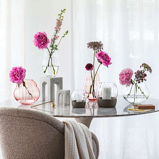 Rose Garden Glass Ваза 20 см pink