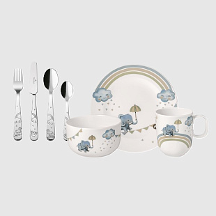 Walk like an Elephant Набор детской посуды, 7 предметов