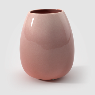 Perlemor Home Ваза высокая 18см розовая