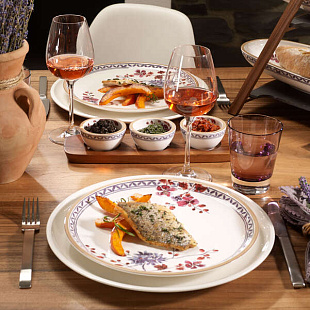 Artesano Lavender Плоская тарелка floral 27см