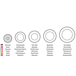 Flow Блюдце 15см