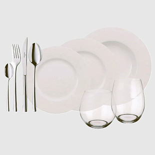 Wonderful World White Набор посуды на 4 персоны, 36 предметов