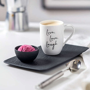 Statement Mug Кружка "Live Love Laugh" ("Живи. Люби. Смейся") 340 мл